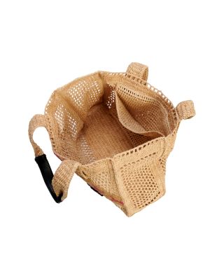 Summer Banana Raffia Tote Bag