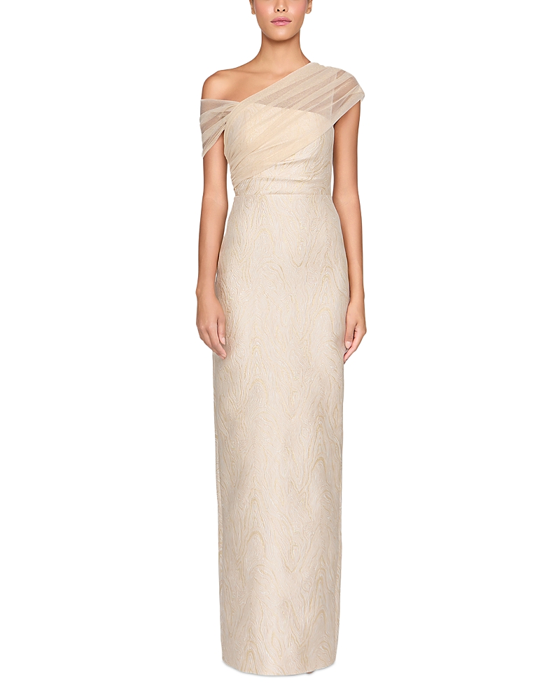 Theia Zara Draped Gown