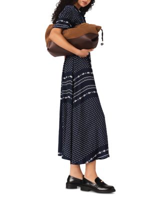 Bandana Print Chain Belt Shirtdress