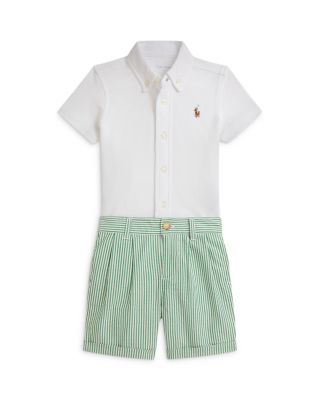 Boys' Knit Oxford Shirt & Seersucker Shorts - Baby