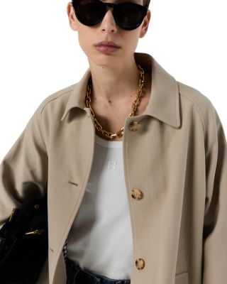 Parisa Button Front Coat