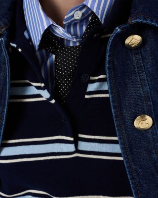 Leila Stripe Polo Top