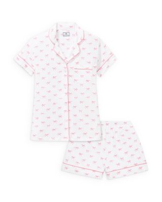 Blushing Bows Pima Cotton Short Pajama Set