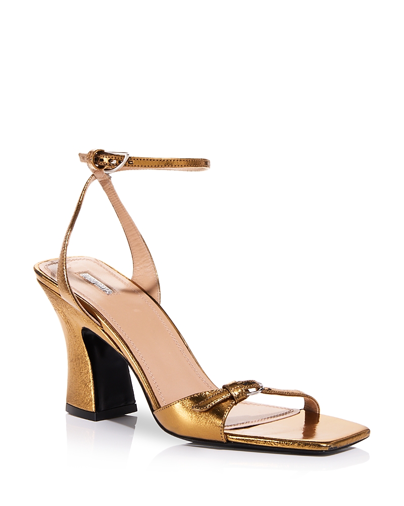 Nodaleto Women's Leather Ankle Strap Sandals
