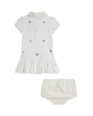 Girls' Embroidered Cotton Polo Dress & Bloomer - Baby