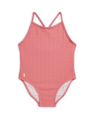 Girls' Mini Cable Jacquard One Piece Swimsuit - Baby