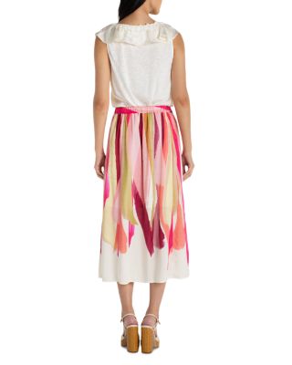 Pull On Woven Maxi Skirt