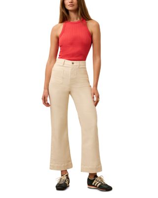 Stretch Terry Patch Pocket Ankle Pants