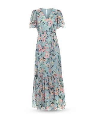 Violet Floral Maxi Dress