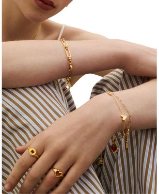  Outline Heart Stacking Ring