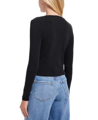 Pointelle Crop Cardigan