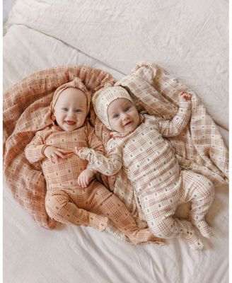  Unisex Cotton Floral Plaid Collection Blanket - Baby