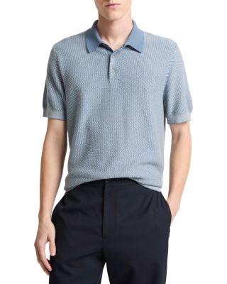 Geo Jacquard Short Sleeve Polo Shirt