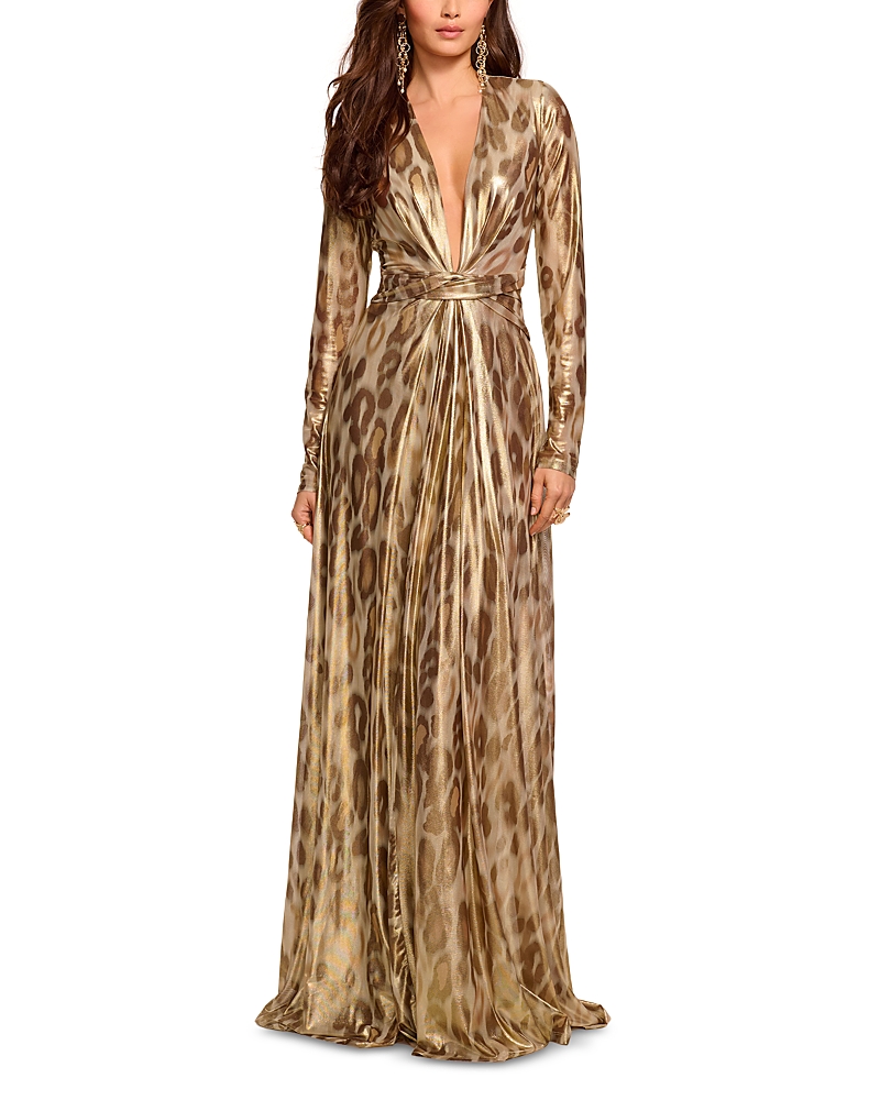 Ramy Brook Printed Martini Gown