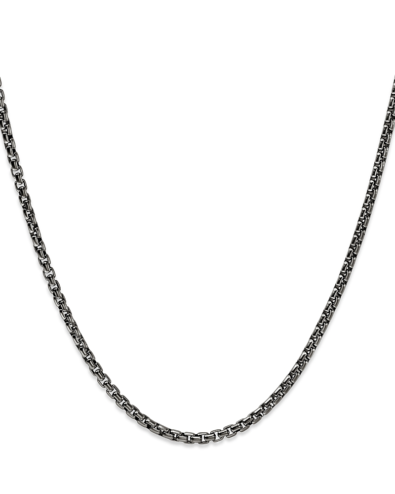 John Hardy Sterling Silver Chain Box Link Darkened Chain, 24