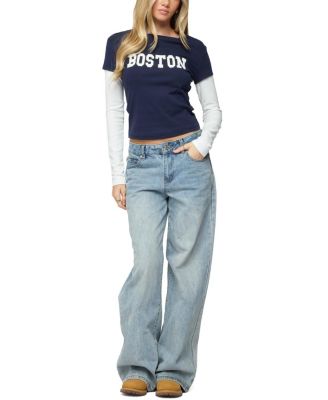 Boston Layered Long Sleeve T Shirt