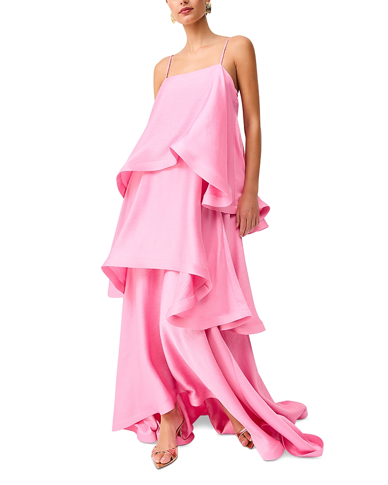 Elliatt Tilly Tiered Maxi Dress In Pink