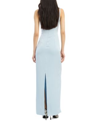 Satin Strap Maxi Dress