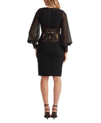  Niema Embroidered-Waist Cocktail Dress