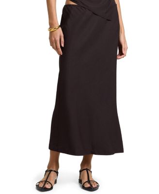 Air Linen Midi Skirt