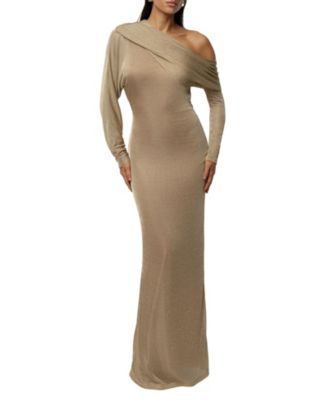  Drape and Shine Maxi Dress