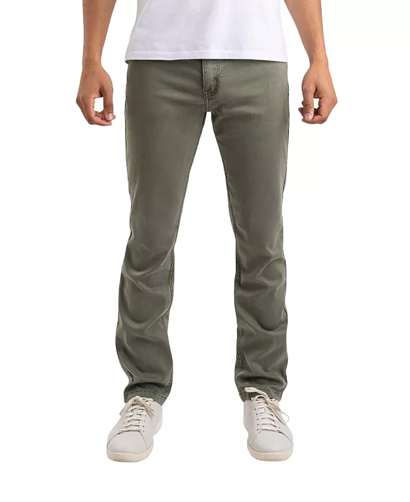 Mugsy Men's Classic Fit Jeans Signature Stretch Denim Green Wash