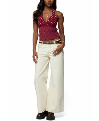 Ginny Mixed Polka Dot Halter Top