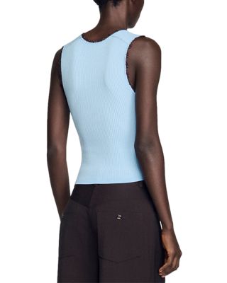 Belize Crochet Trim Tank Top