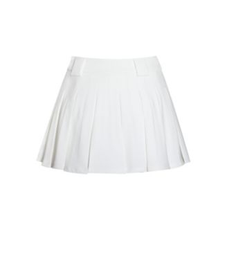  Oaklyn Crepe Pleated Mini Skort