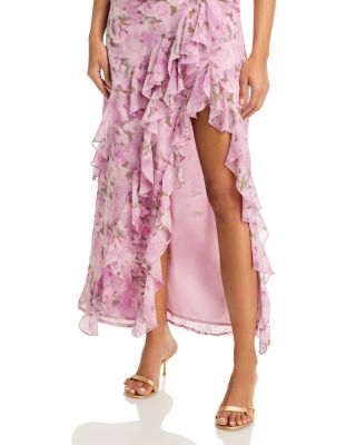 Floral Ruffle Maxi Dress - Exclusive