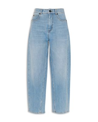 Whistles Stretch Barrel Leg Jeans in Light Blue