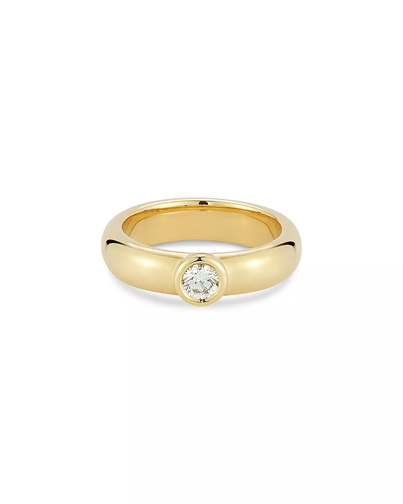 Walters Faith 18K Gold Bezel Set Diamond Ring