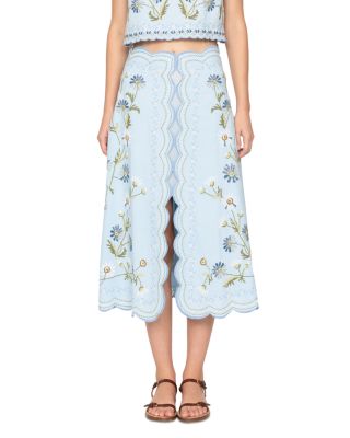 Audra Embroidered Skirt