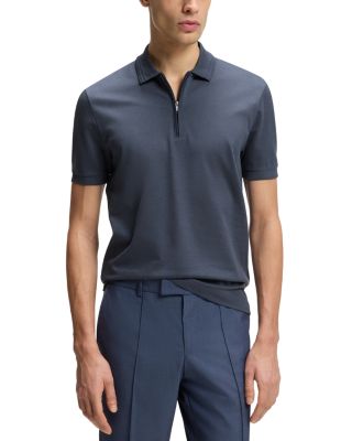 H Paras Quarter Zip Polo Shirt