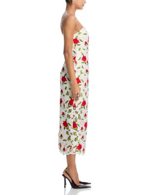 Kait Rose Embroidered Lace Dress