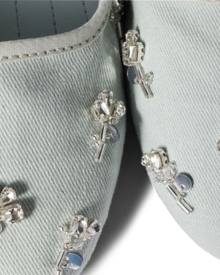 Women's Crystal Embellished Mary Jane Ballerinas