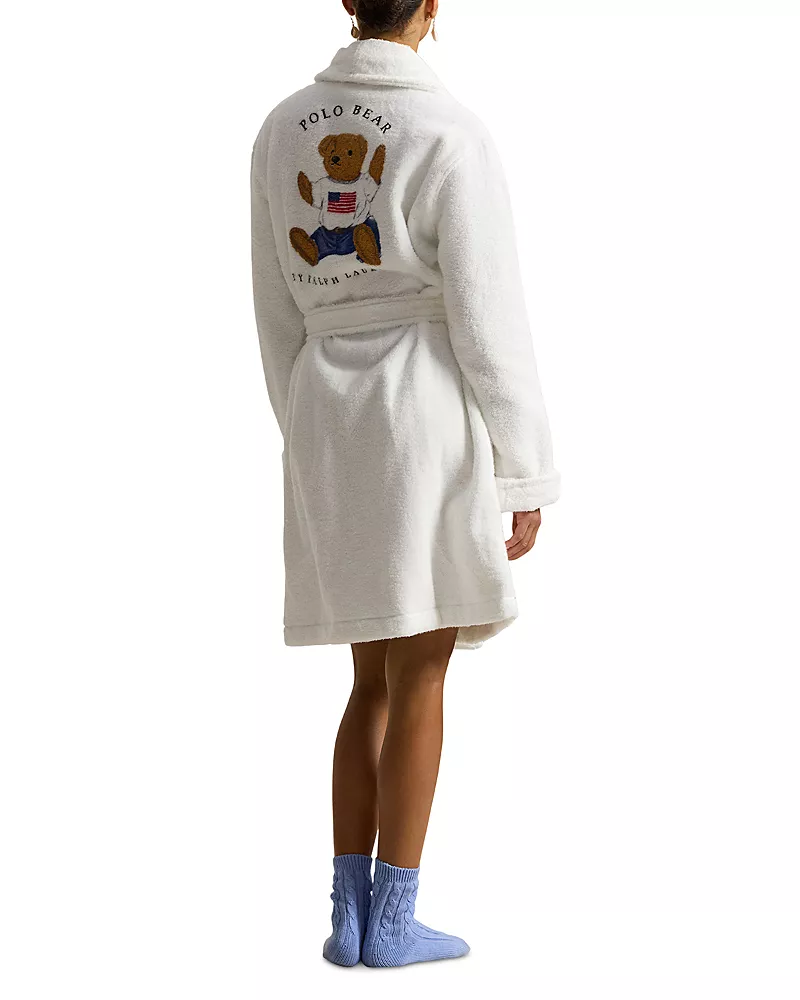 Polo Ralph Lauren Back Polo Bear Wrap Robe