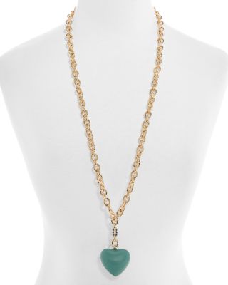 Puffy Heart Necklace, 33"