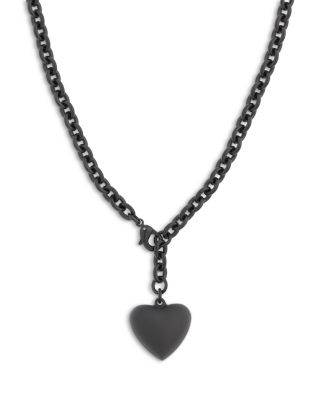 Mini Puffy Heart Necklace, 18"