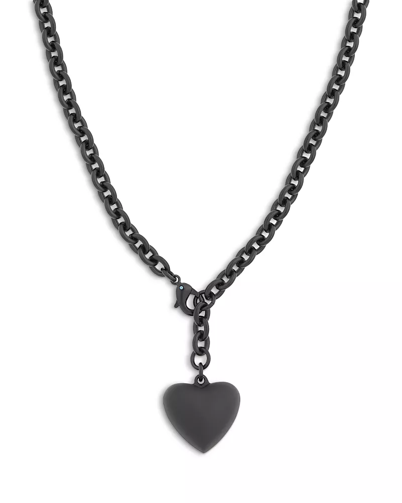 Roxanne Assoulin Mini Puffy Heart Necklace, 18