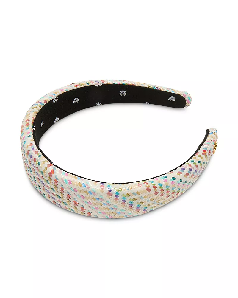 Lele Sadoughi Alice Raffia Medley Headband