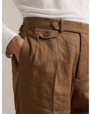 Pleated Linen Trousers