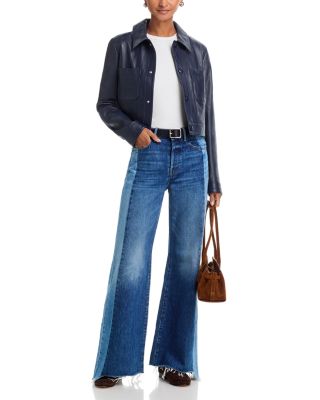 The Tux Sidestepper Sneak High Rise Flare Jeans in Double Take