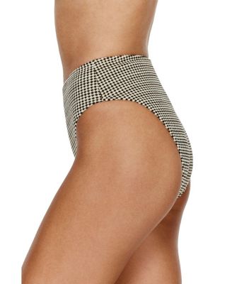  Sandy Beach Textured High Waist Bikini Bottom