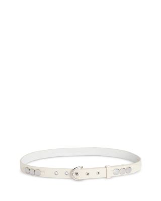 Luna Women's Disc Detail Leather Belt 