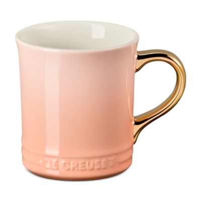 Metallic Handle Stoneware Mug
