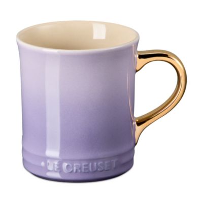 Metallic Handle Stoneware Mug