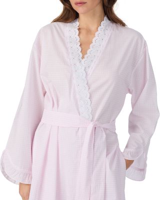 Lawn Short Wrap Robe - Exclusive