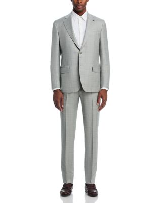 Classic Fit Shark Tonal Windowpane Suit