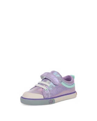 Girls' Kristin Purple Metallic Sneakers - Toddler